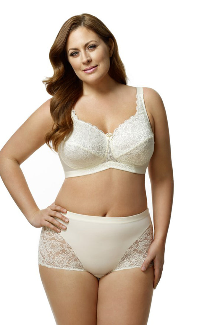 Lacey Curves Cheeky Panty front 3311 ivory