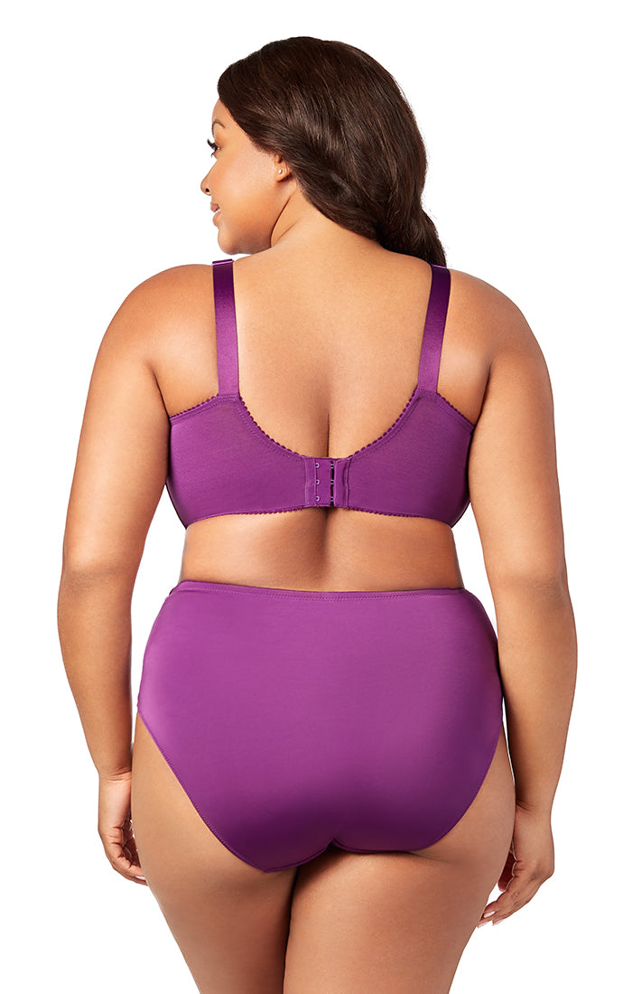 Make It Lace Panty back 3503 Aubergine