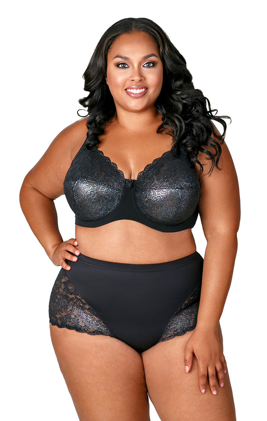 Lacey Curves Underwire Bra 2311 Mermaid Print