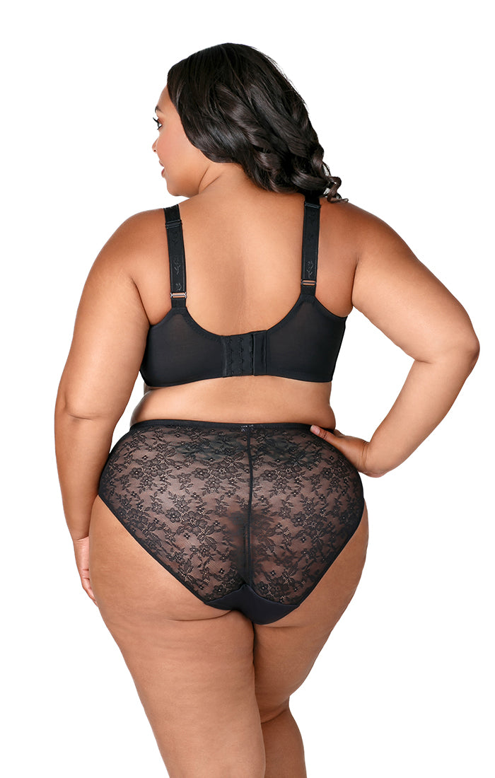 Curvy Chic Lace Cami Underwire Bra 2101 Black