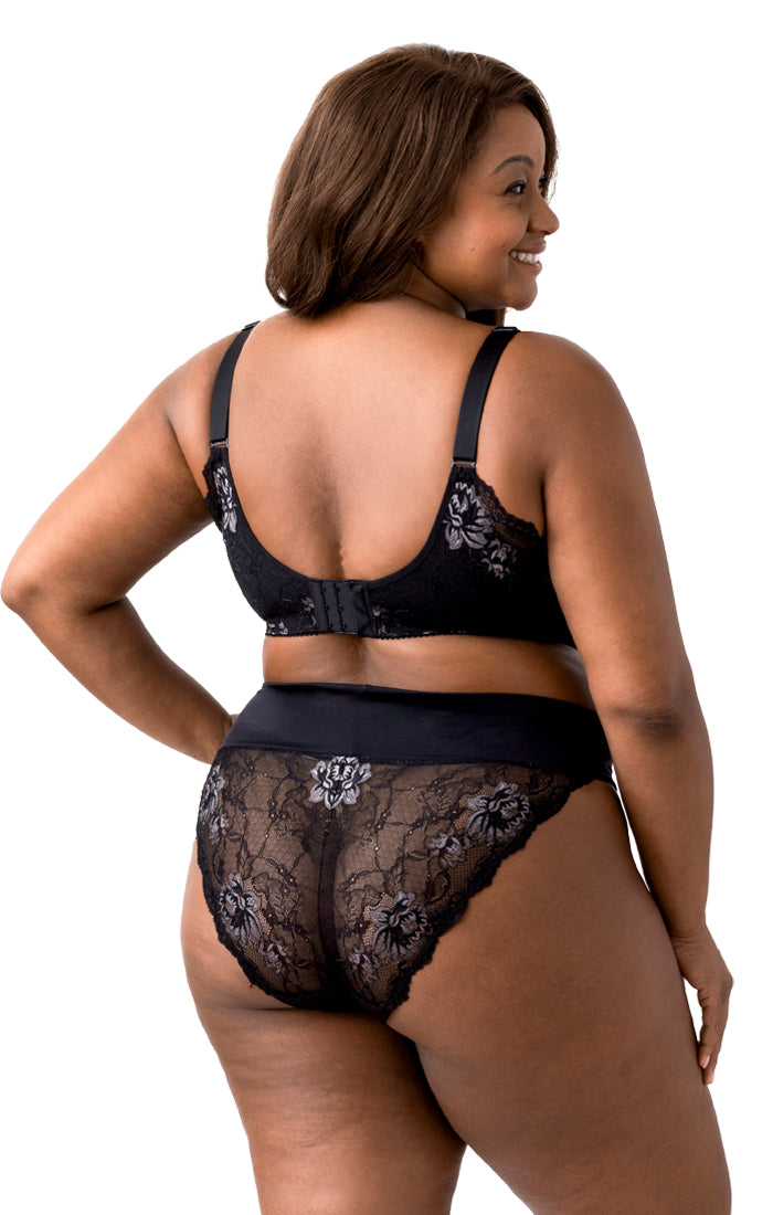 Fancy Smooth Curves Softcup Bra back 1903 Black
