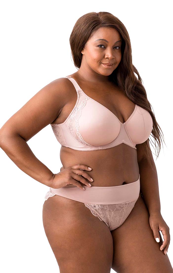 Fancy Smooth Curves Molded Underwire Bra 2911 Dusty Rose