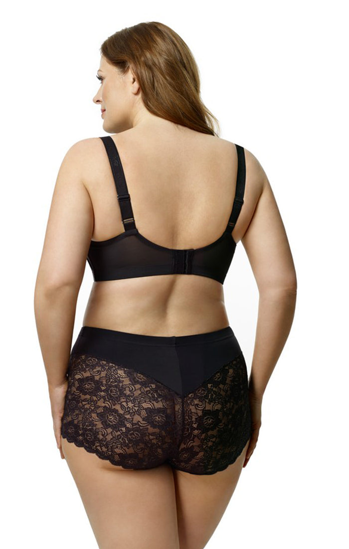 Lacey Curves Cheeky Panty back 3311 Black