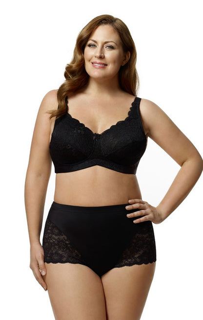 Lacey Curves Cheeky Panty front 3311 Black