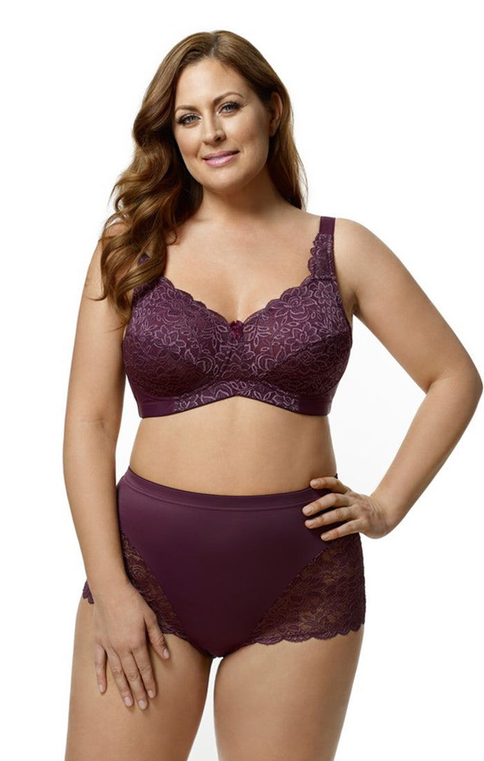 Lacey Curves Cheeky Panty front 3311 Plum